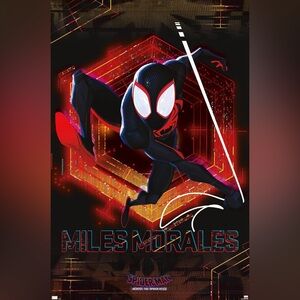 Miles Morales Wall Poster 22.37"X34.00" Spider Man:‎ Across The Spider-Verse